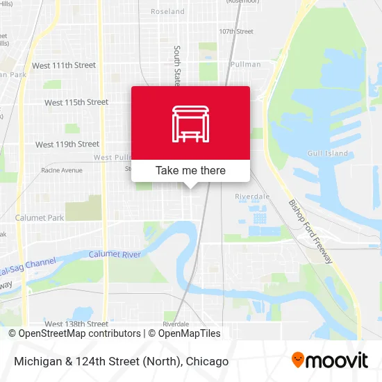 Michigan & 124th Street (North) map
