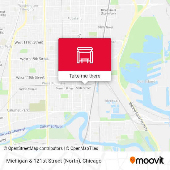 Michigan & 121st Street (North) map