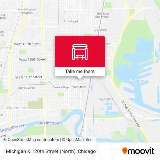 Michigan & 120th Street (North) map