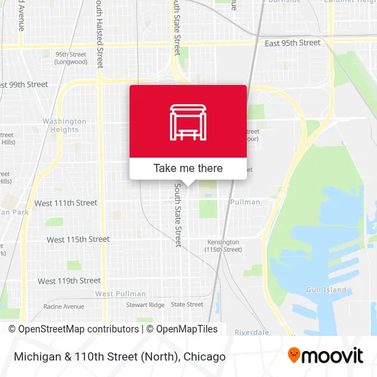 Michigan & 110th Street (North) map
