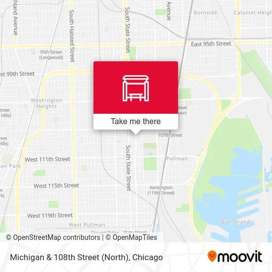 Michigan & 108th Street (North) map