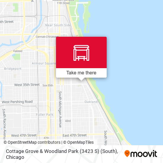 Cottage Grove & Woodland Park (3423 S) (South) map