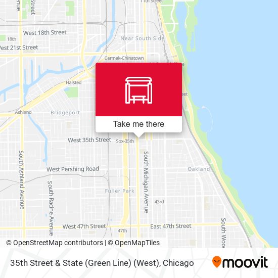 Mapa de 35th Street & State (Green Line) (West)