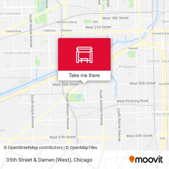 35th Street & Damen (West) map