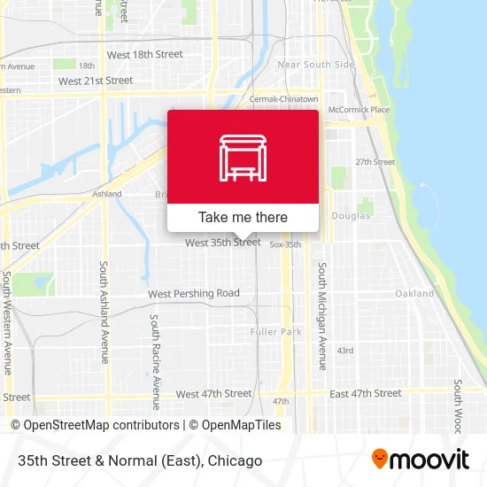 35th Street & Normal (East) map