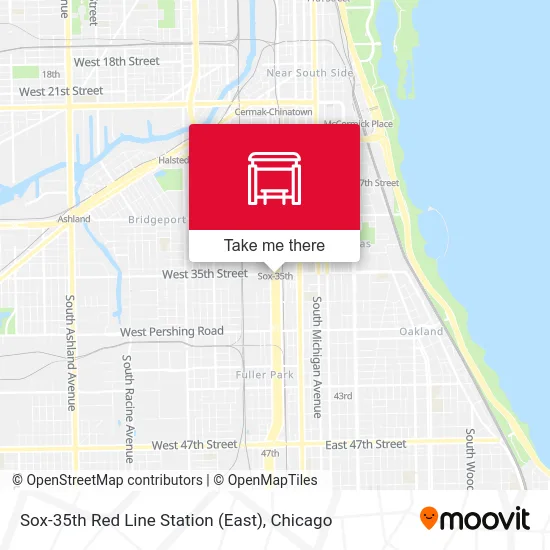 Sox-35th Red Line Station (East) map
