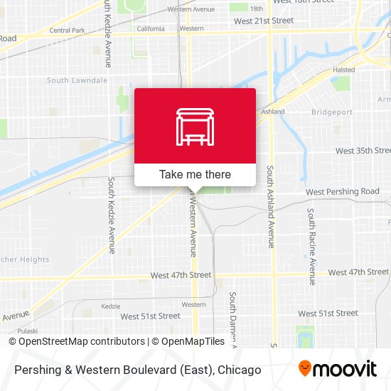 Pershing & Western Boulevard (East) map