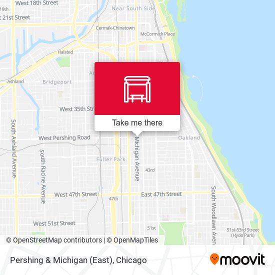 Pershing & Michigan (East) map