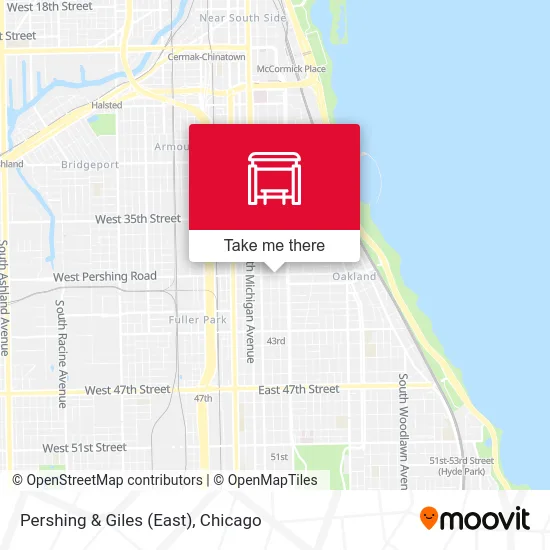 Pershing & Giles (East) map