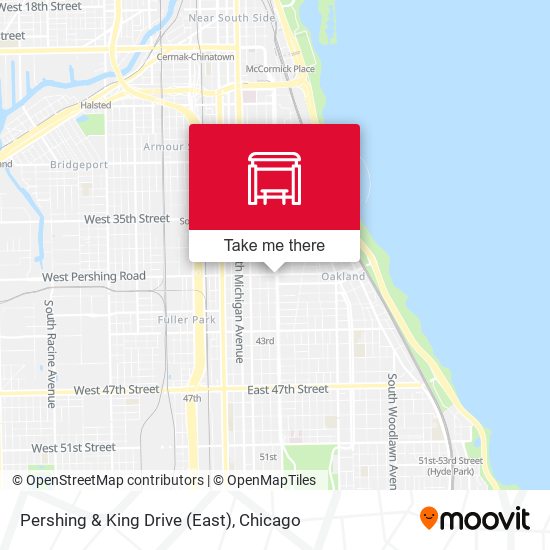 Pershing & King Drive (East) map