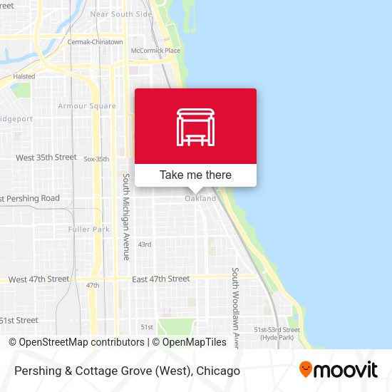 Pershing & Cottage Grove (West) map