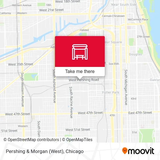Pershing & Morgan (West) map