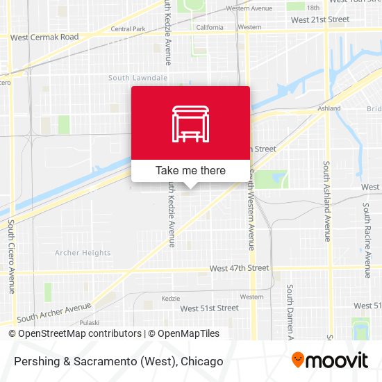 Pershing & Sacramento (West) map