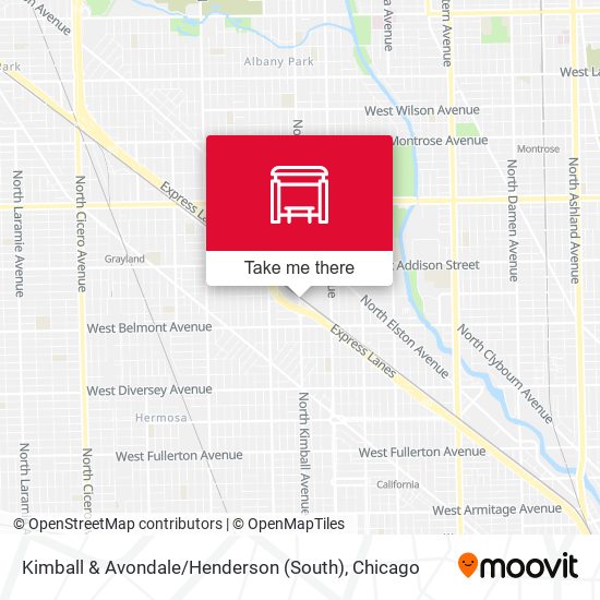 Kimball & Avondale / Henderson (South) map