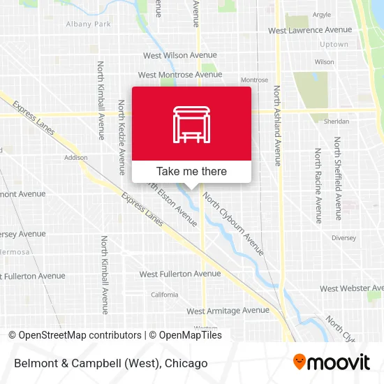 Belmont & Campbell (West) map