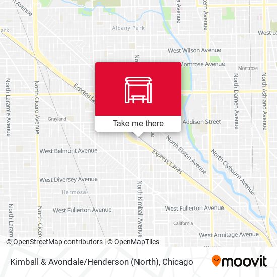 Kimball & Avondale / Henderson (North) map