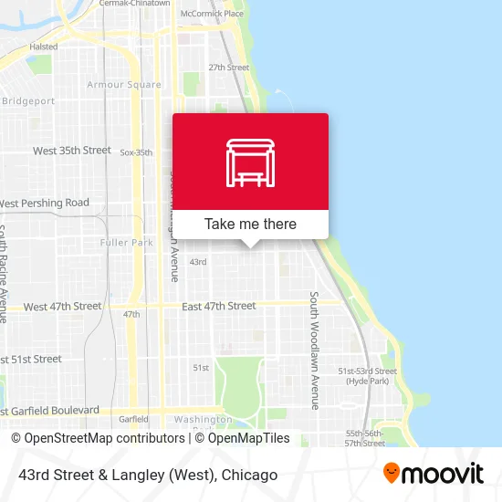 43rd Street & Langley (West) map