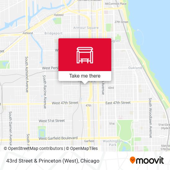 43rd Street & Princeton (West) map