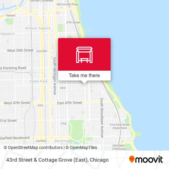 43rd Street & Cottage Grove (East) map