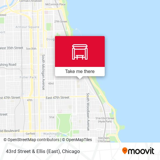 43rd Street & Ellis (East) map