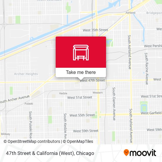 47th Street & California (West) map