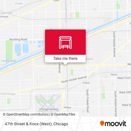 47th Street & Knox (West) map