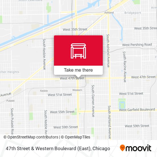 47th Street & Western Boulevard (East) map