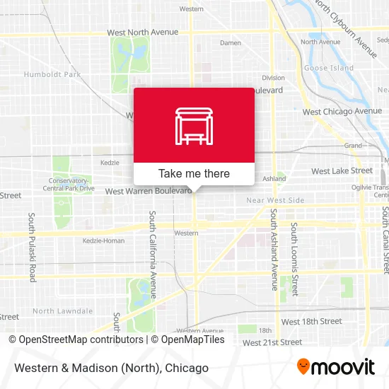 Western & Madison (North) map