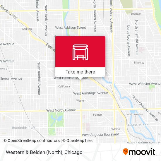 Western & Belden (North) map