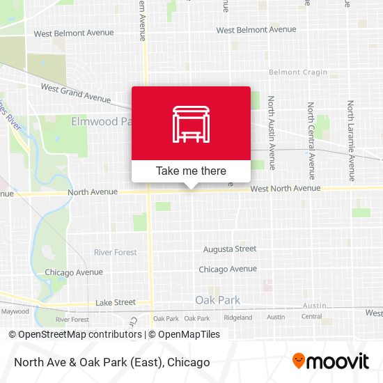 Mapa de North Ave & Oak Park (East)