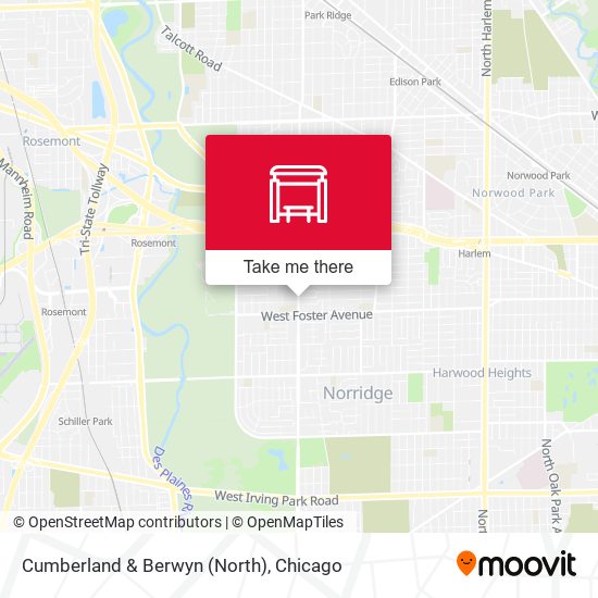 Cumberland & Berwyn (North) map