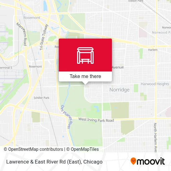 Lawrence & East River Rd map