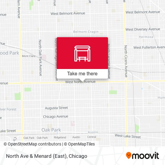 North Ave & Menard (East) map