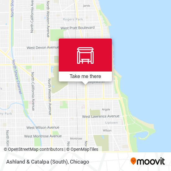 Ashland & Catalpa (South) map