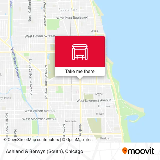 Ashland & Berwyn (South) map