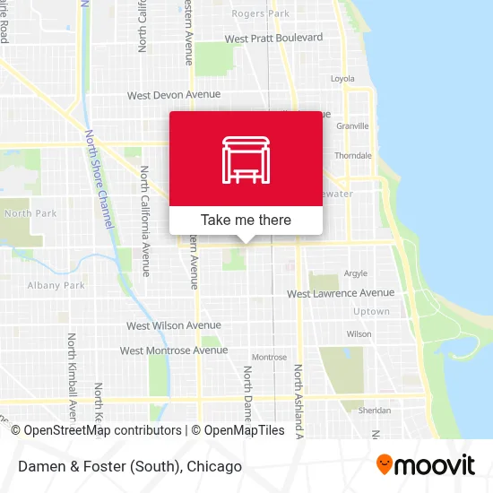 Damen & Foster (South) map