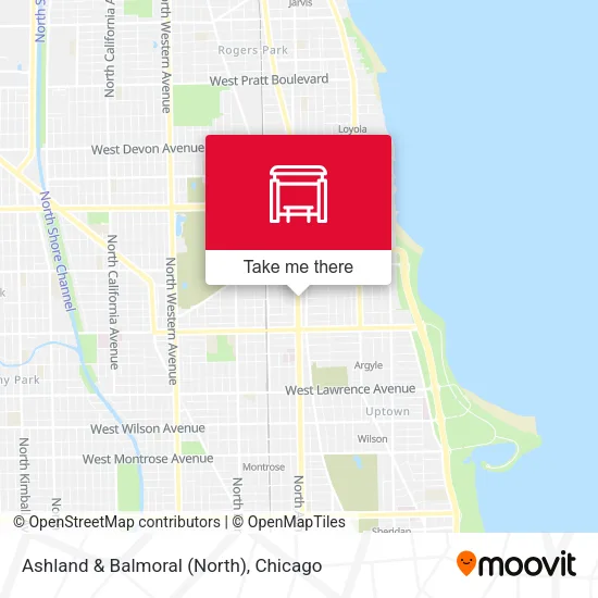 Ashland & Balmoral (North) map