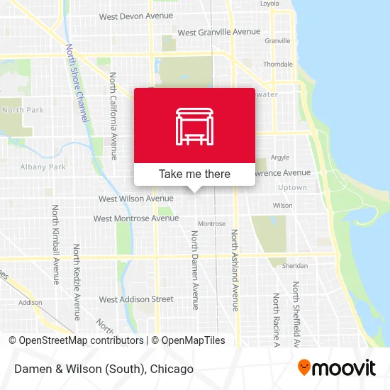 Damen & Wilson (South) map