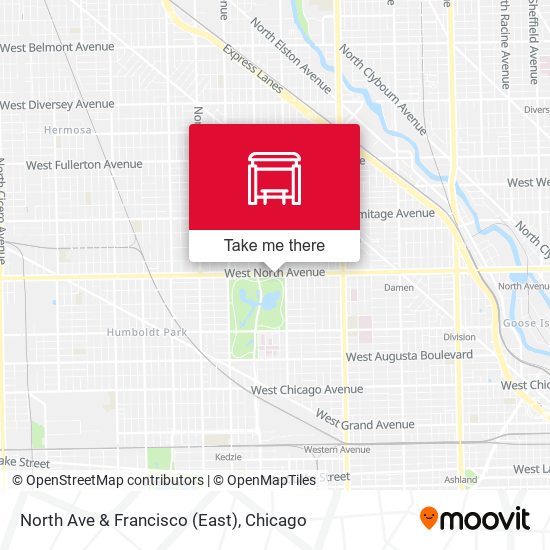 North Ave & Francisco (East) map