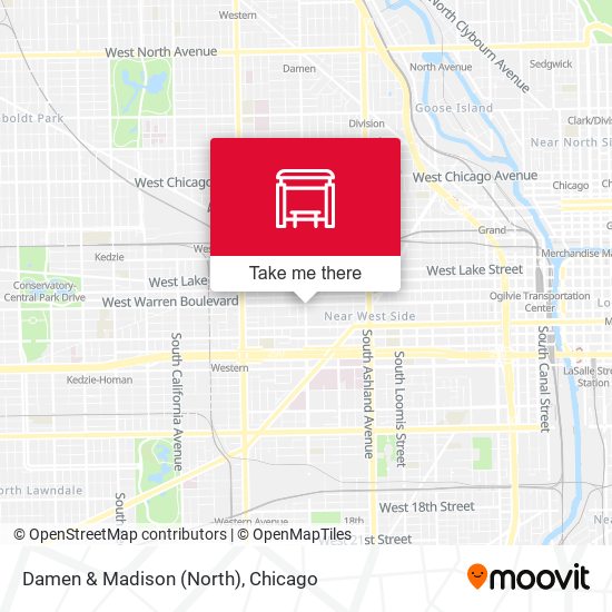 Damen & Madison (North) map