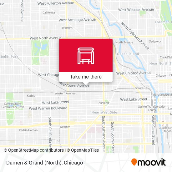 Damen & Grand (North) map