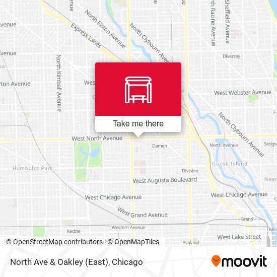 Mapa de North Ave & Oakley (East)