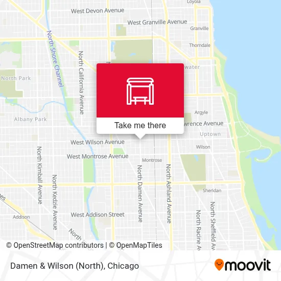 Damen & Wilson (North) map