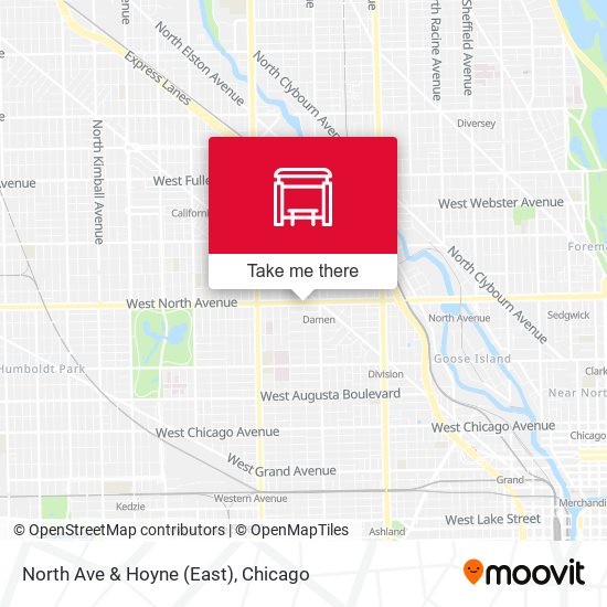 North Ave & Hoyne (East) map