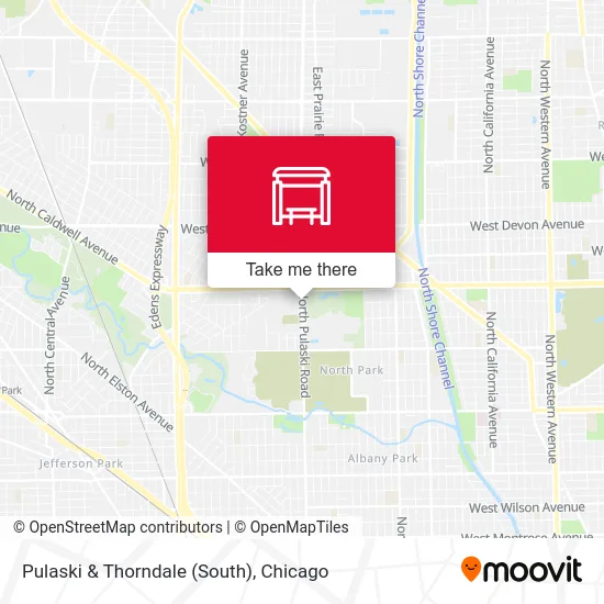 Pulaski & Thorndale (South) map