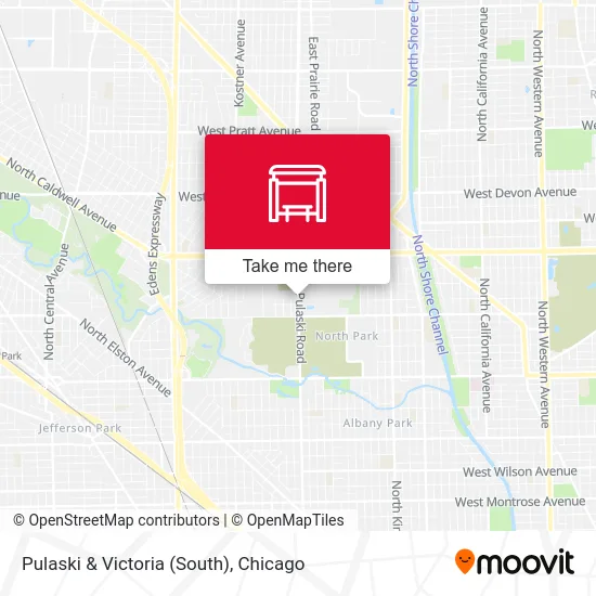 Pulaski & Victoria (South) map