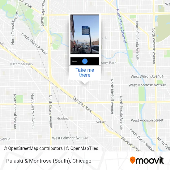 Pulaski & Montrose (South) map