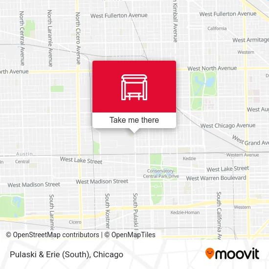 Pulaski & Erie (South) map