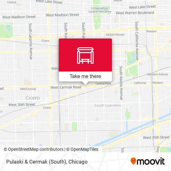 Pulaski & Cermak (South) map