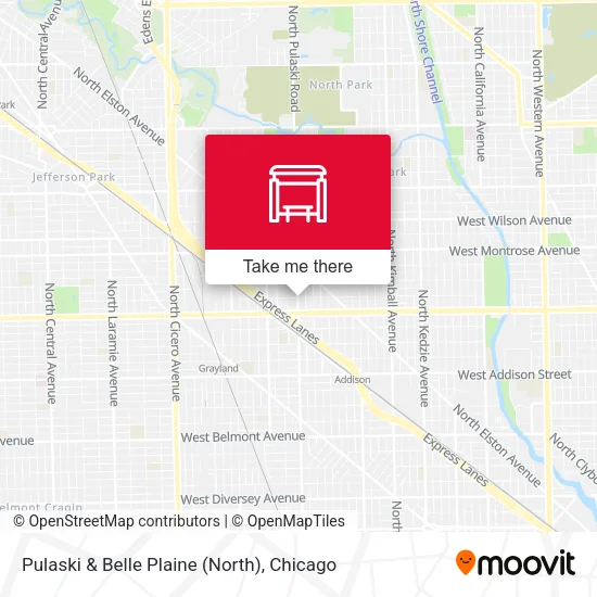 Pulaski & Belle Plaine (North) map